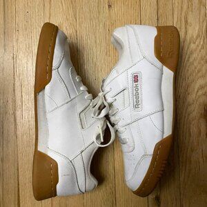 Reebok Classic Tennis Shoes - White with Tan Sole - Size 6